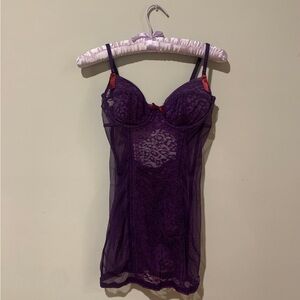 Purple leopard print 2009 Victoria’s Secret lingerie